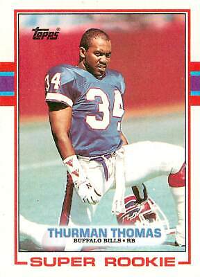 1989 Topps Thurman Thomas Super Rookie Football Card – Buy & Sell at Best Prices