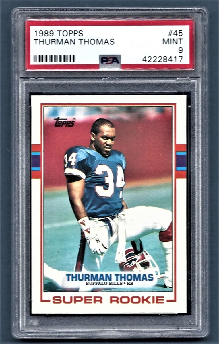 1989 Topps Thurman Thomas Super Rookie Football Card – Buy & Sell at Best Prices